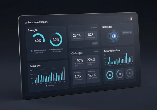 AI-powered personalized report showing strengths and advice