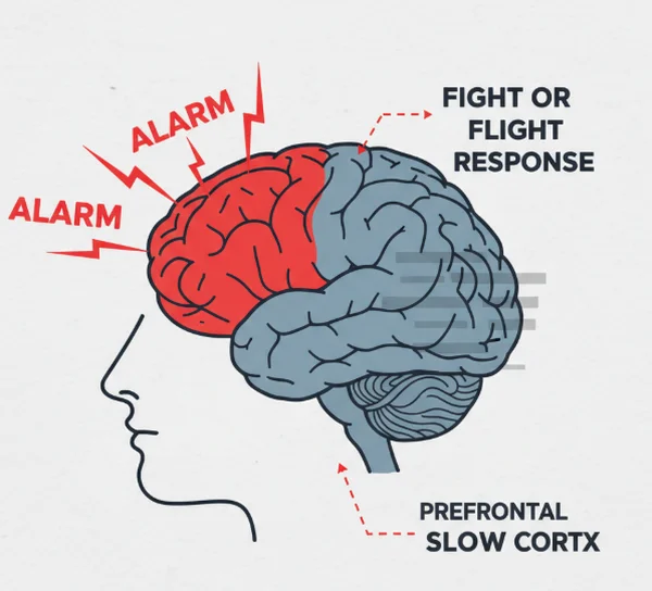 Brain activity during aptitude test anxiety