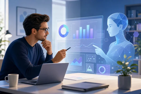 Human and AI work together